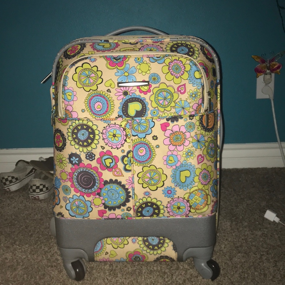 Olympia flower suitcase.